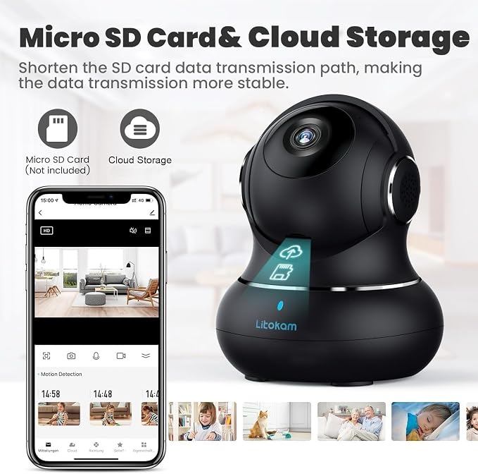 litokam 2K Indoor Security Camera, 360° Cameras - Image 7