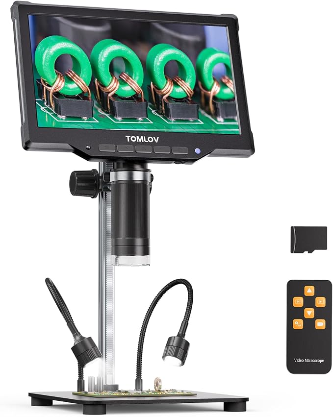 TOMLOV DM10 10.1" Digital Microscope: 1080P 1200X HD IPS Coin Microscope by TOMLOV-MoreThanAMicroscope