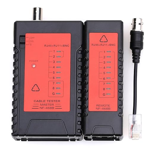 Nf-468b Network LAN Cable Wire Tester Rj45 Rj11 Rj12 BNC Cat5 Tracker Wire by ANPTAIKE