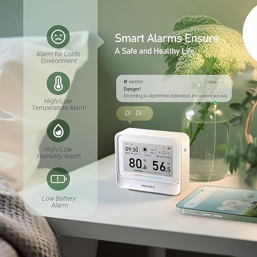 INKBIRD WiFi Thermometer Hygrometer, Temperature and Humidity Sensor - Image 7
