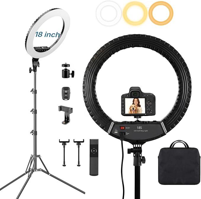 2026 Professional 18 inch LED Ring Light Kit by ZEFRONTLight