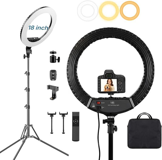 2026 Professional 18 inch LED Ring Light Kit by ZEFRONTLight