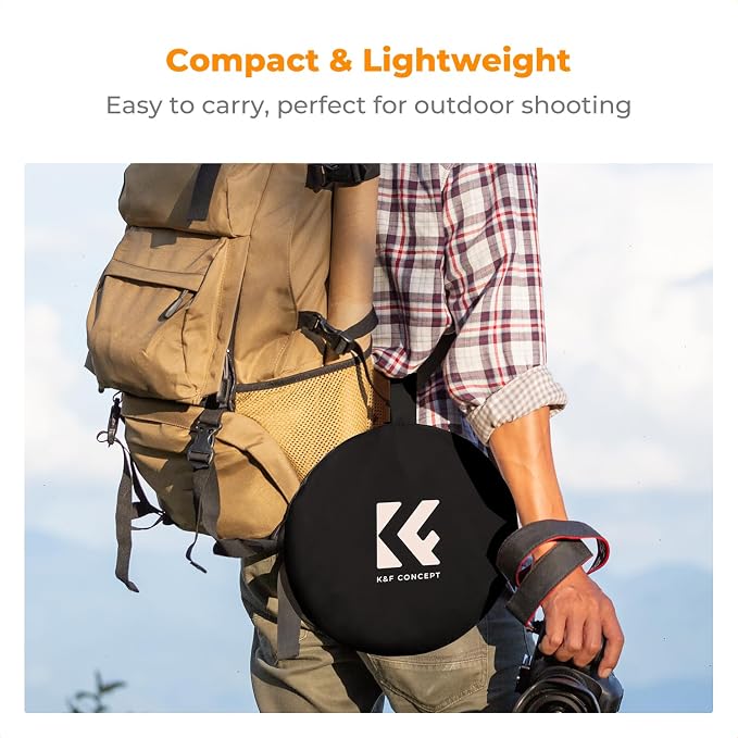 K&F CONCEPT 24" x36” 5-in-1 Oval Foldable Reflector - Image 6