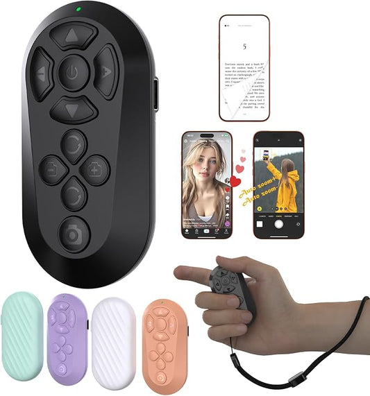 Wireless Remote Controller for iOS/Android Bluetooth Remote Control for TikTok by ZOZVO