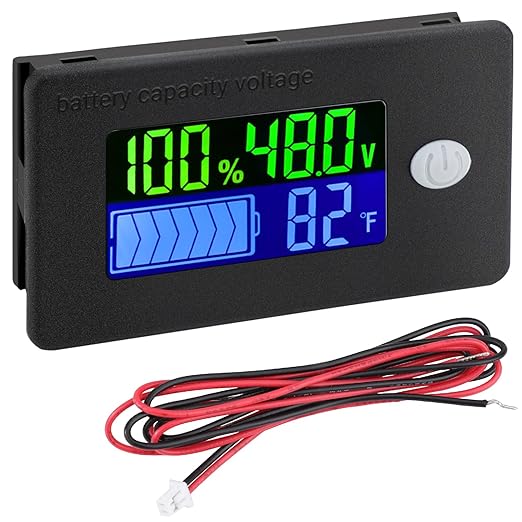 DROK 48v Golf Cart Battery Meter by DROK
