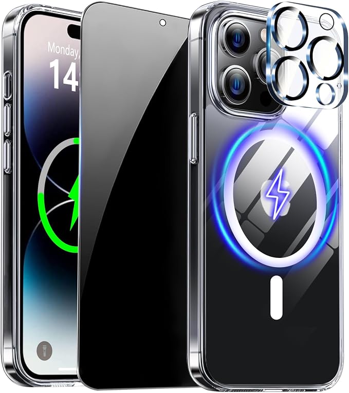 for iPhone 14 Pro Case Clear by ZOZDOKG