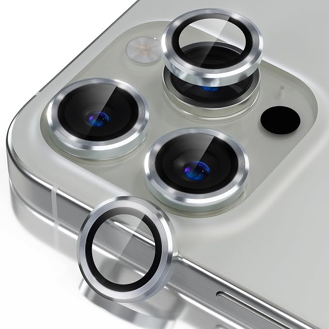 Misea Compatible for iPhone 16 Pro/iPhone 16 Pro Max Camera Lens Protector by Misea