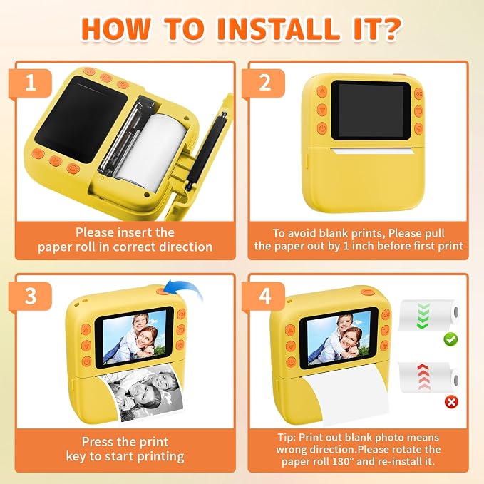 Instant Print Camera for Kids, Christmas Birthday Gifts for Girls Boys - Image 7