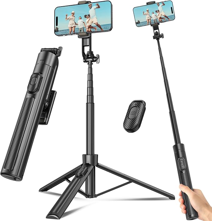 Selfie Stick Travel Tripod for Cell Phone by Liphisy