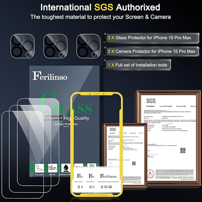 Ferilinso 3 Pack Screen Protector - Image 3