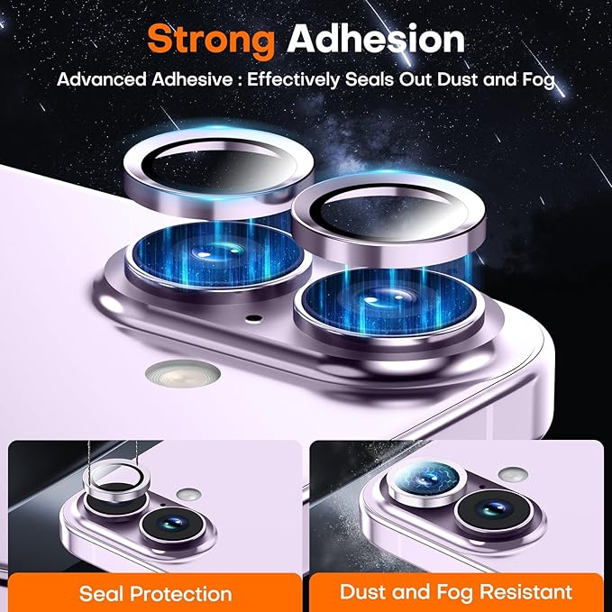 Camera Lens Protector for iPhone 17/iPhone 16/iPhone 16 Plus, Sapphire Glass - Image 2