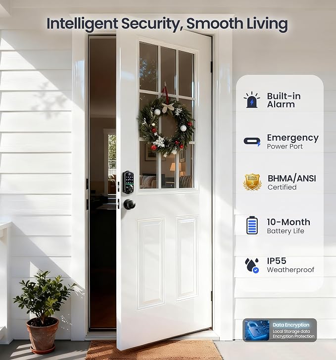 Veise VE017-K Fingerprint Smart Lock - Image 5