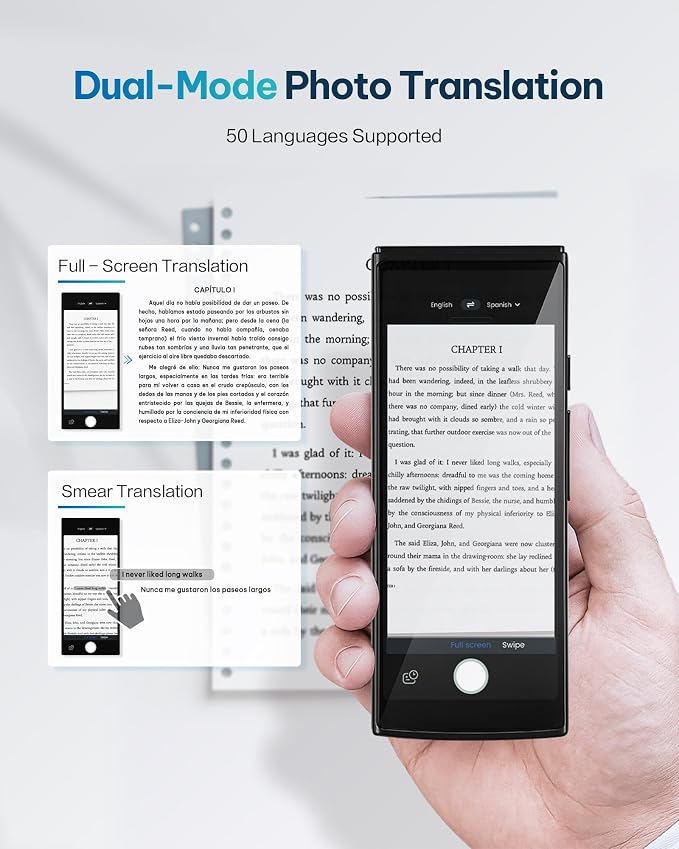 iFLYTEK AI Language Translator Device — 60 Languages, Real-Time Split-Screen & - Image 6