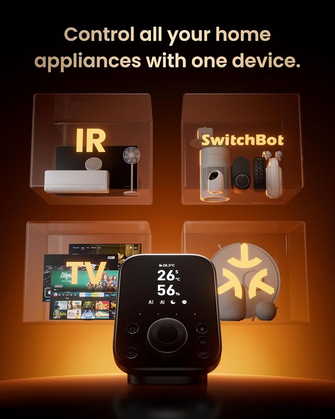 SwitchBot Hub 3 Smart Home Command Center: Screen + Physical Dial, IR Remote Hub - Image 2