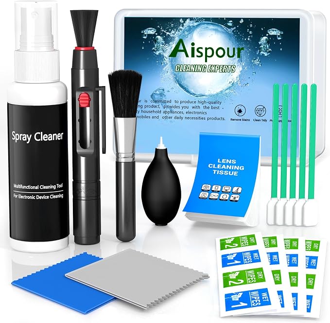 Aispour Camera Lens Cleaning Kit, 10-in-1 Camera Cleaning Kit, Camera Lens by aispour