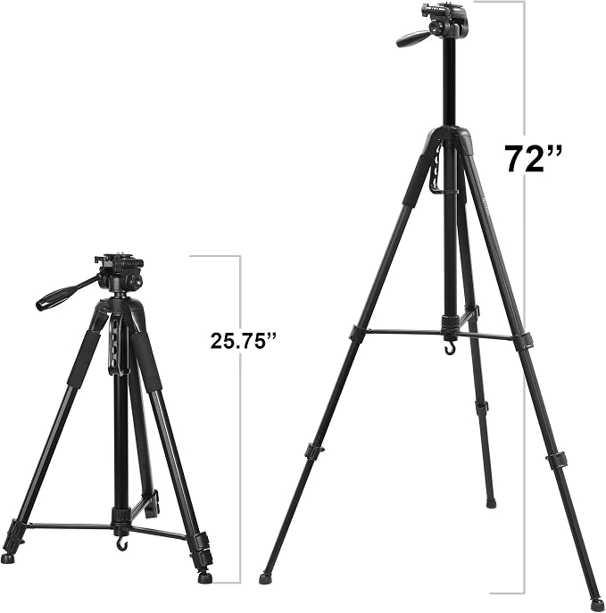Ravelli APLT6 72" Light Weight Aluminum Tripod, - Image 2