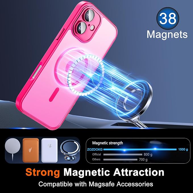 for iPhone 16 Case with Privacy Screen Protector and Camera Protection - Image 3