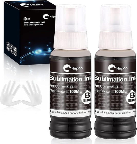 Hiipoo Sublimation Ink Refilled Bottles Compatible by Hiipoo