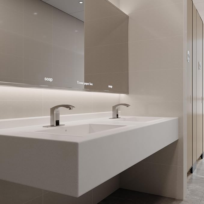 Touchless Bathroom Sink Faucets, Brushed Nickel - Image 8