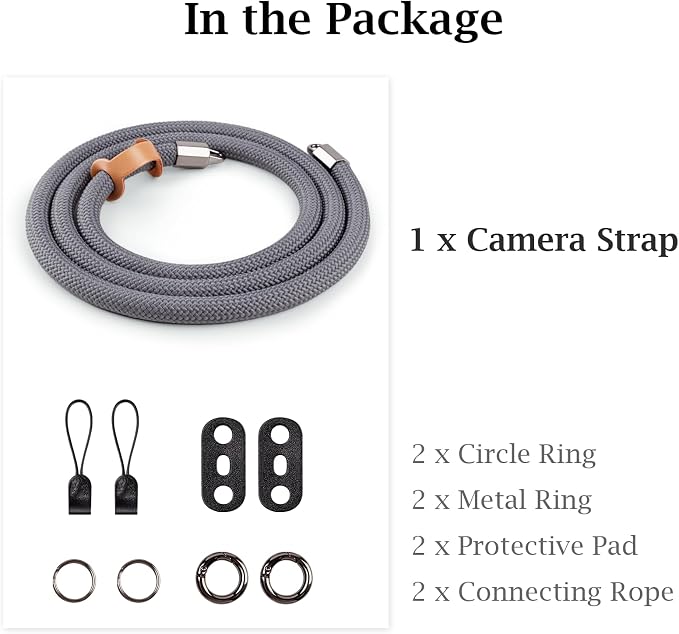 VOVMOEYA Nylon Braided Camera Rope Strap, Camera Neck Shoulder Strap - Image 7