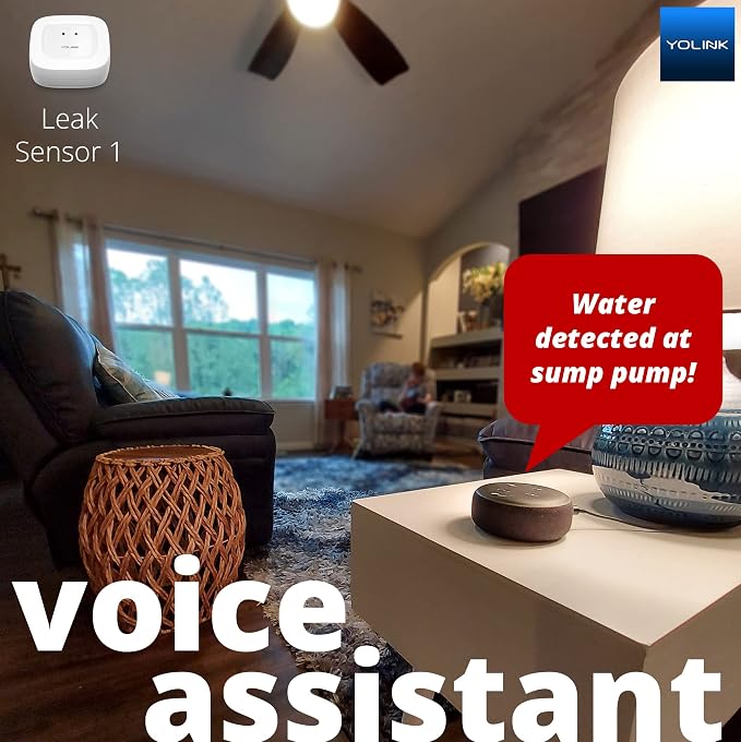 YoLink Smart Home Starter Kit: Hub & Water Leak Sensor 1, LoRa Up to 1/4 Mile - Image 8