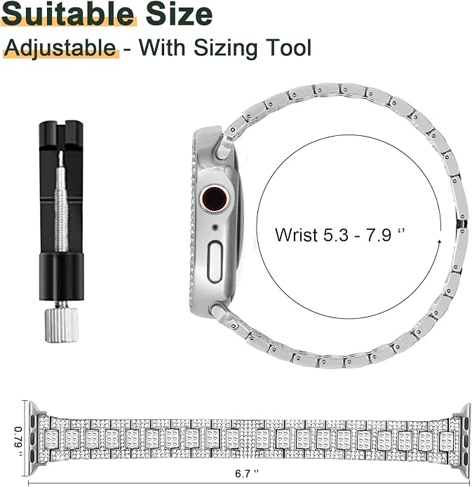 Mosonio Compatible with Apple Watch Band 38mm 40mm 41mm 42mm 44mm 45mm 46mm - Image 6