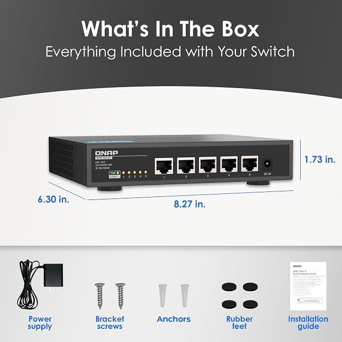 QNAP 5-Port 10GBASE-T Unmanaged Switch - Image 6