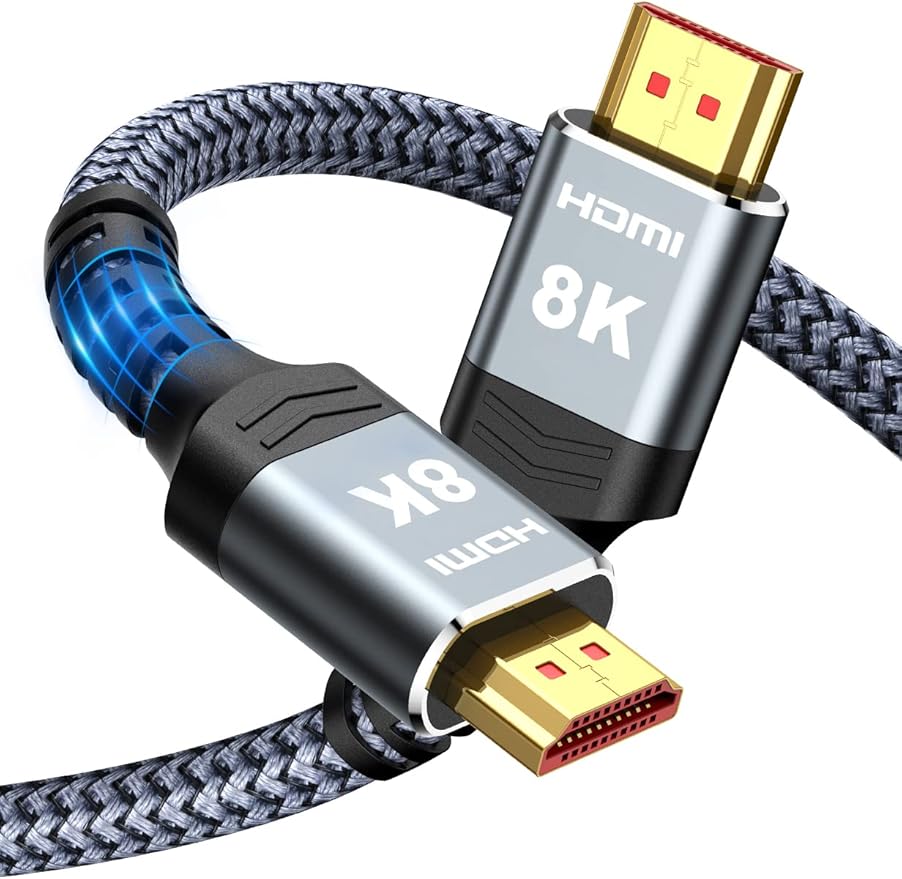 Highwings 8K@60 2.1 Long HDMI Cable 35FT, Ultra 48Gbps High Speed HDMI Braided by Highwings