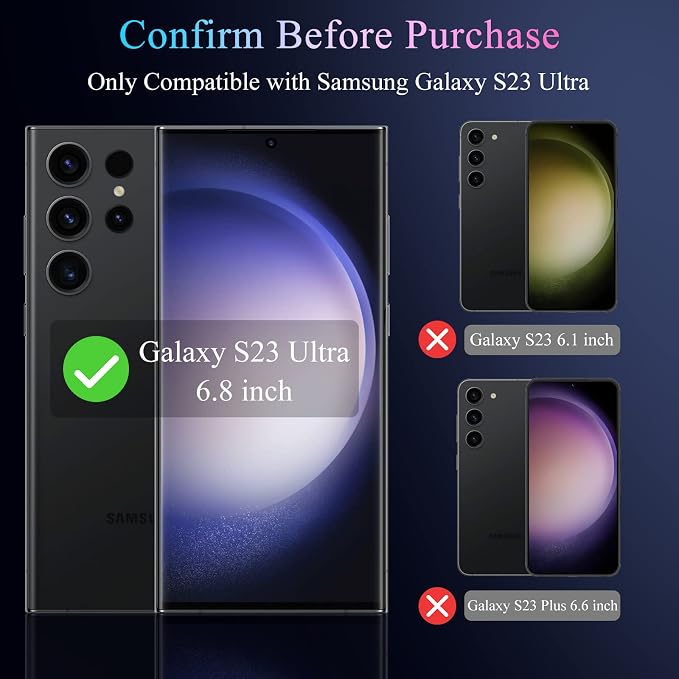 LYWHL for Samsung Galaxy S23 Ultra Matte Privacy Screen Protector Anti-Spy - Image 2