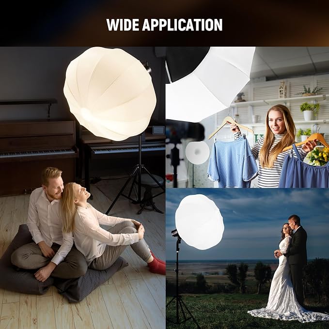 NEEWER 33.5"/85cm Lantern Softbox, Quick Release 360° Light Diffuser Bowens - Image 7