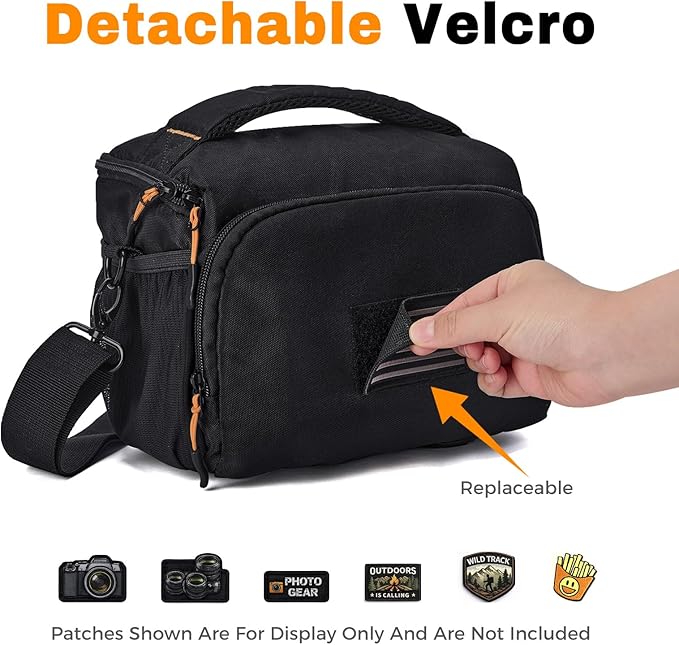 ALLCAMP Camera Sling Bag for DSLR & Mirrorless | Customizable Patch Area - Image 4