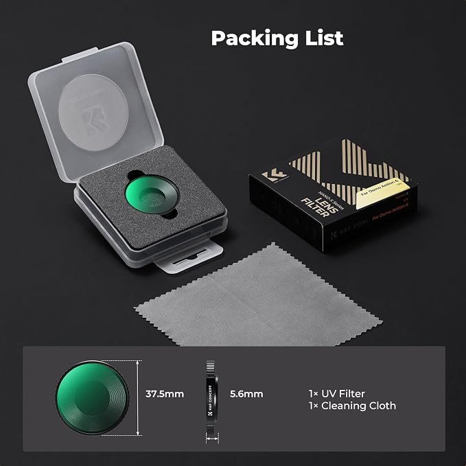 K&F CONCEPT Screw on UV Filter Compatible - Image 7