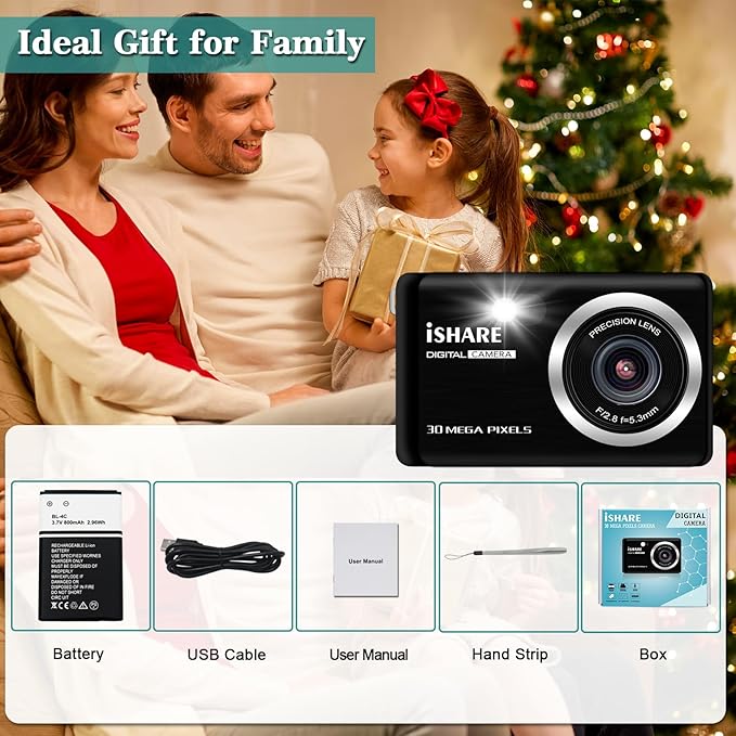 Digital Camera 30MP FHD 1080P Point and Shoot Camera - Image 7
