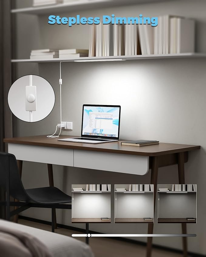 ASOKO Plug-in Under Cabinet Lighting, 16Inch LED Workbench Lights - Image 4