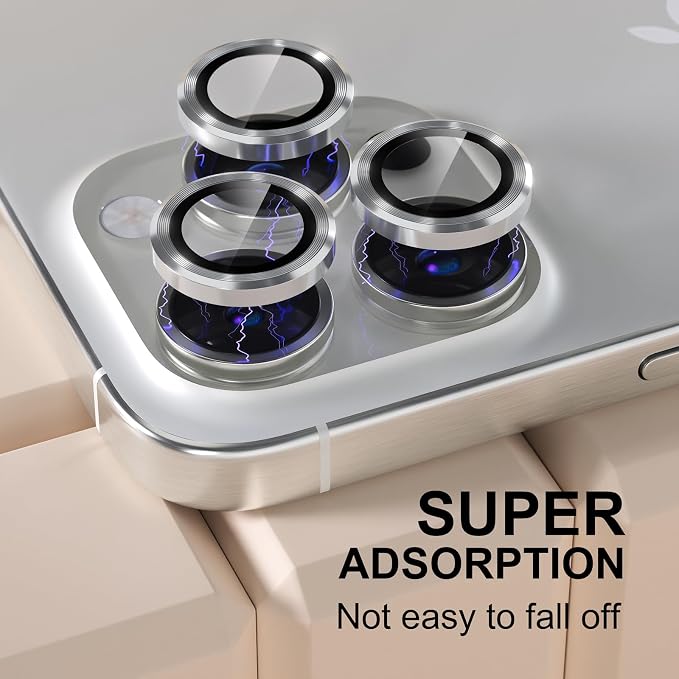 Misea Compatible for iPhone 16 Pro/iPhone 16 Pro Max Camera Lens Protector - Image 6