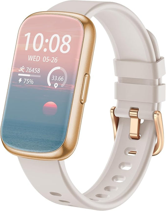 Fitness Tracker, Smart Watches for Women Men by RLQASmartWearables