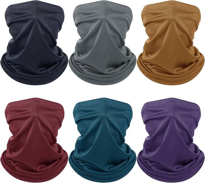 Geyoga 6 Pieces Summer UV Protection Cooling Neck Gaiter Face Clothing Neck by Geyoga