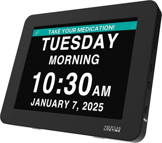 American Lifetime New 2026 Dementia Clock Large Digital Clock by AmericanLifetime