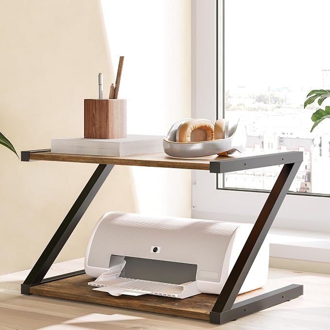 YATINEY Desktop Printer Stand, 2-Tier Printer Table - Image 5