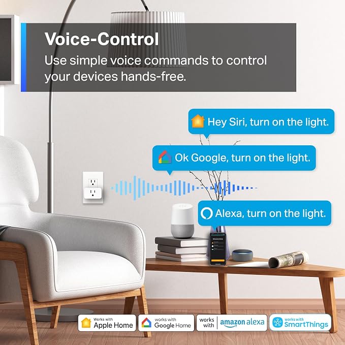 TP-Link Tapo Matter Supported Smart Plug Mini, Compact Design, 15A/1800W Max - Image 6