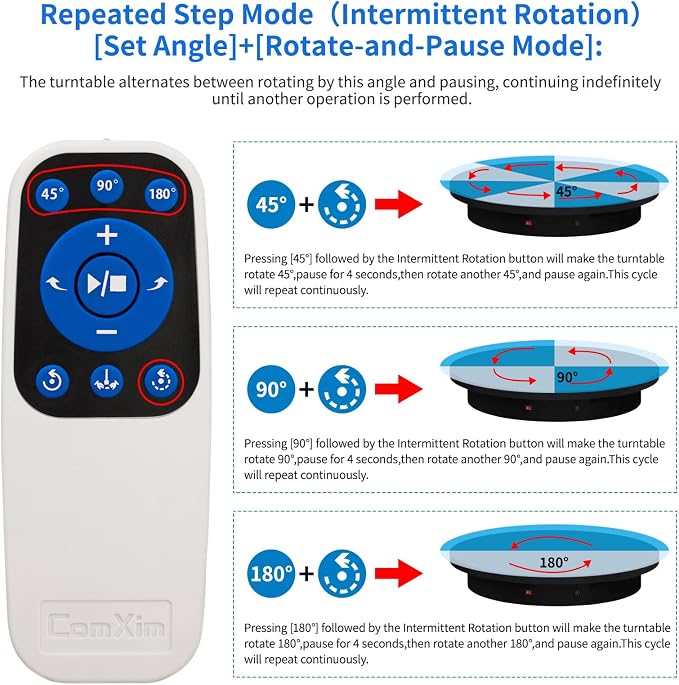23.6In Remote Large Motorized electric turntable Rotating platform Photography - Image 6
