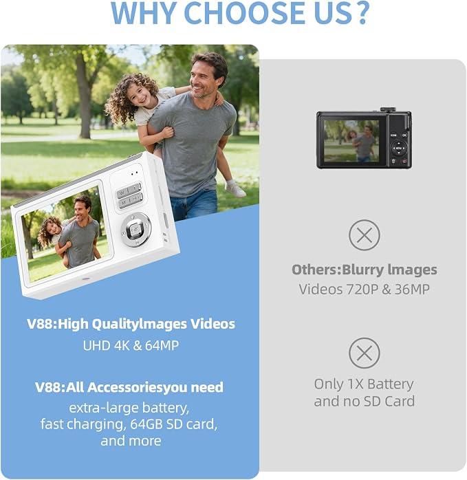 Digital Camera for Kids & Beginners, 4K Digital Camera - Image 6