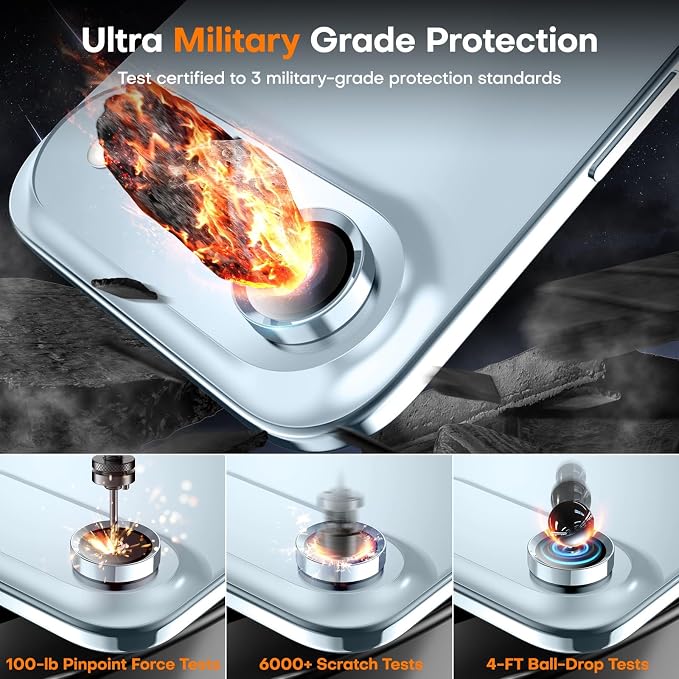 Camera Lens Protector for iPhone Air, Sapphire Glass Metal Individual Camera - Image 5