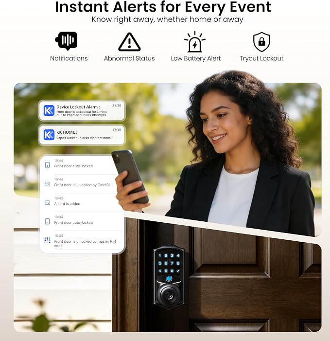 Veise VE028 Built-in Wi-Fi Smart Lock - Image 12