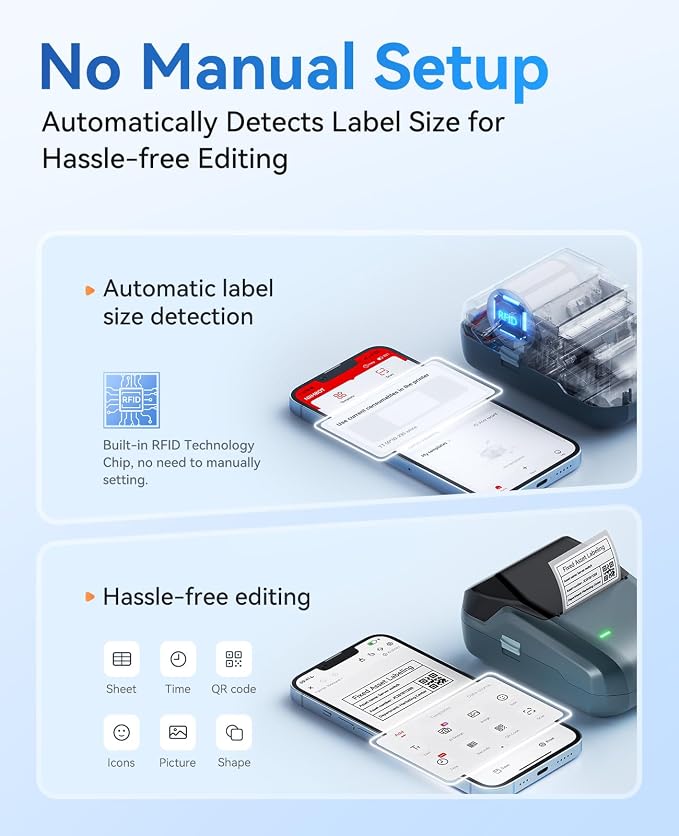 NIIMBOT B1 Label Maker Machine, Thermal Label Printer Easy to Use - Image 7