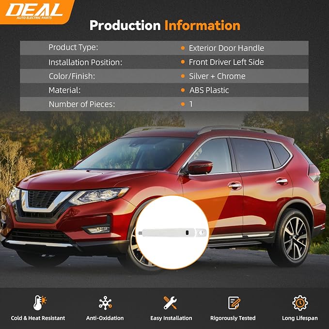 DEAL AUTO ELECTRIC PARTS Front Driver Left Side Chrome Exterior Door Handle - Image 4