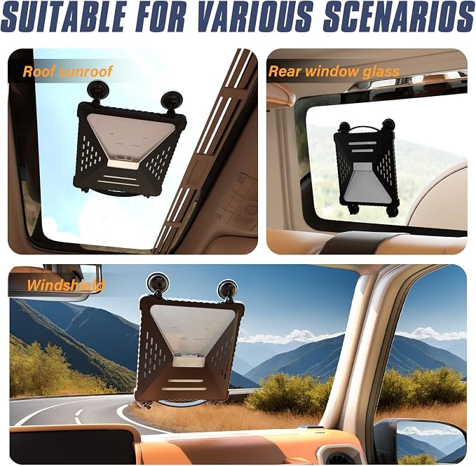 ACOVE Suction Car Cup Mount for Starlink-Mini, 2-in-1 Satellite Dish Mounts - Image 8