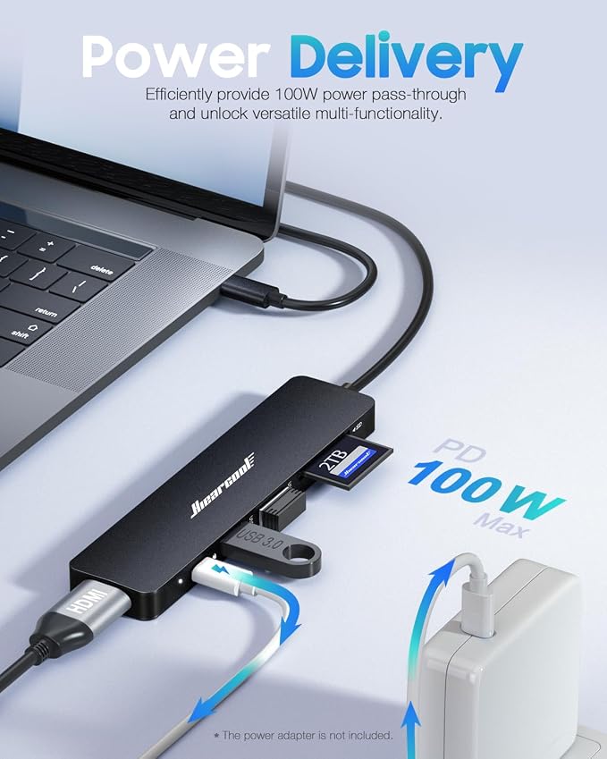 Hiearcool USB C Hub, USBC Hub Multi-Port Adapter - Image 3