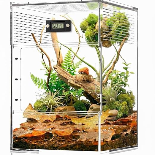 2 Pcs Magnetic Jumping Spider Enclosure Thermometer and Humidity Gauge - Image 5