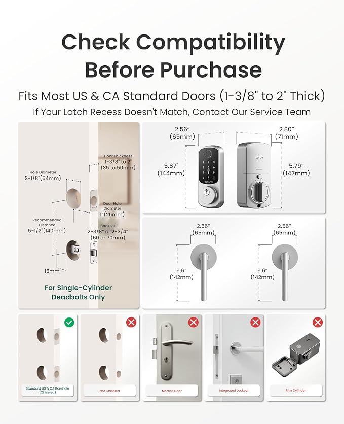 DESLOC B200 Fingerprint Smart Lock - Image 6